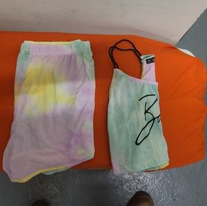 Shein Tie-dye shorts set